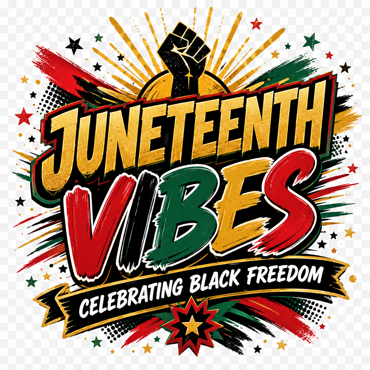 Juneteenth Vibes Adult Tee