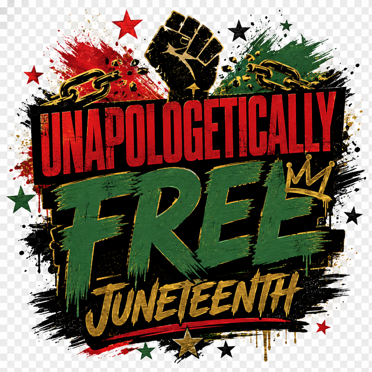 Unapologetically Free Juneteenth Adult Tee