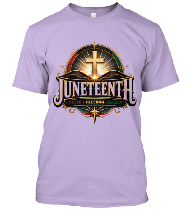 Juneteenth Faith Freedom Legacy Adult Tee - Image 9