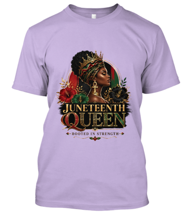 Juneteenth Queen Rooted in Strength Adult Tee - Image 2