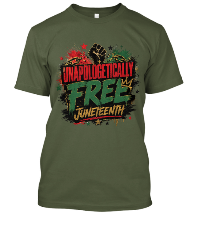 Unapologetically Free Juneteenth Adult Tee - Image 6