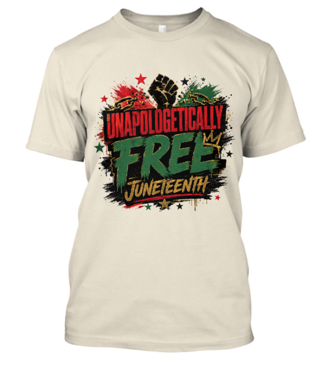 Unapologetically Free Juneteenth Adult Tee - Image 2