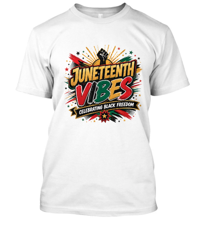 Juneteenth Vibes Adult Tee - Image 2