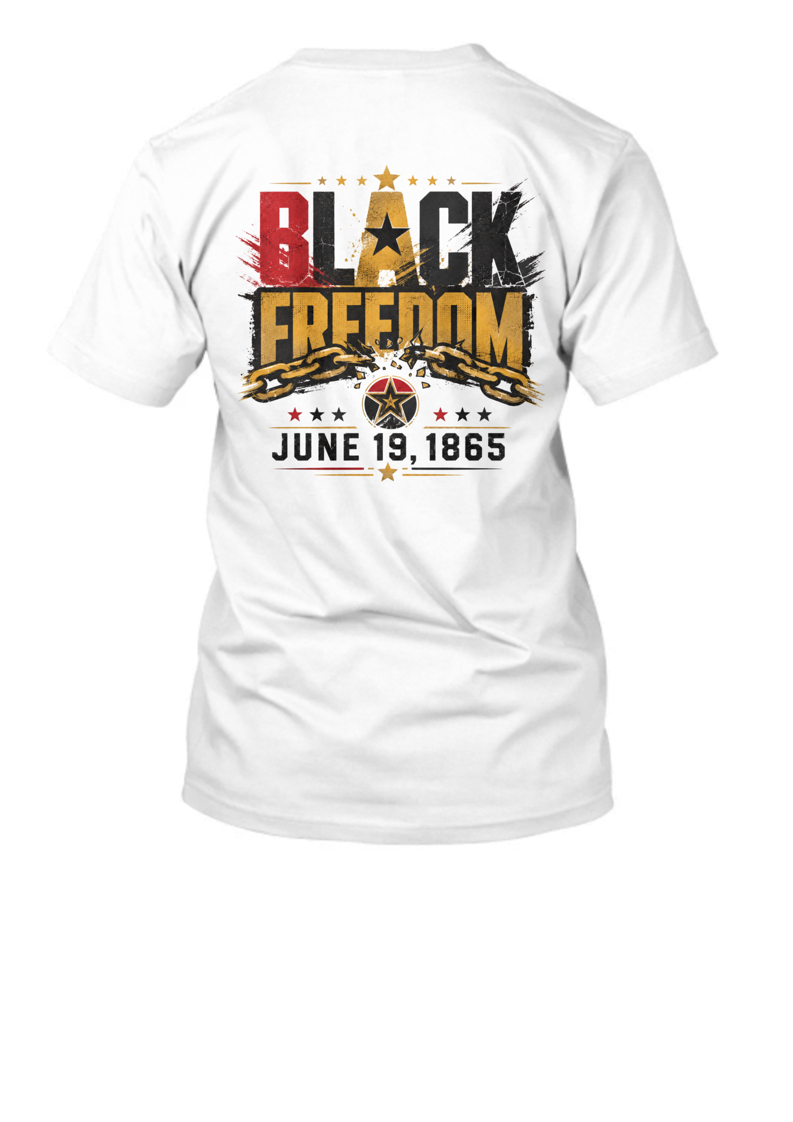 Black Freedom Juneteenth Adult Tee - Image 2