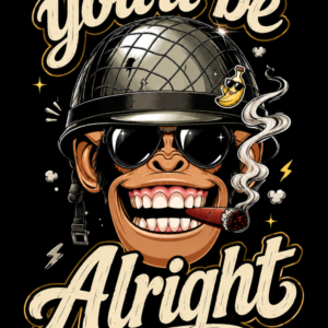 You’ll Be Alright Monkey Graphic Tee