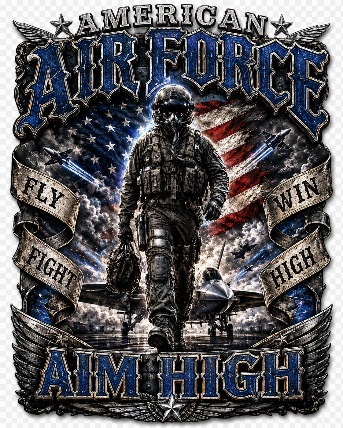 American Air Force – Aim High Warrior Tee