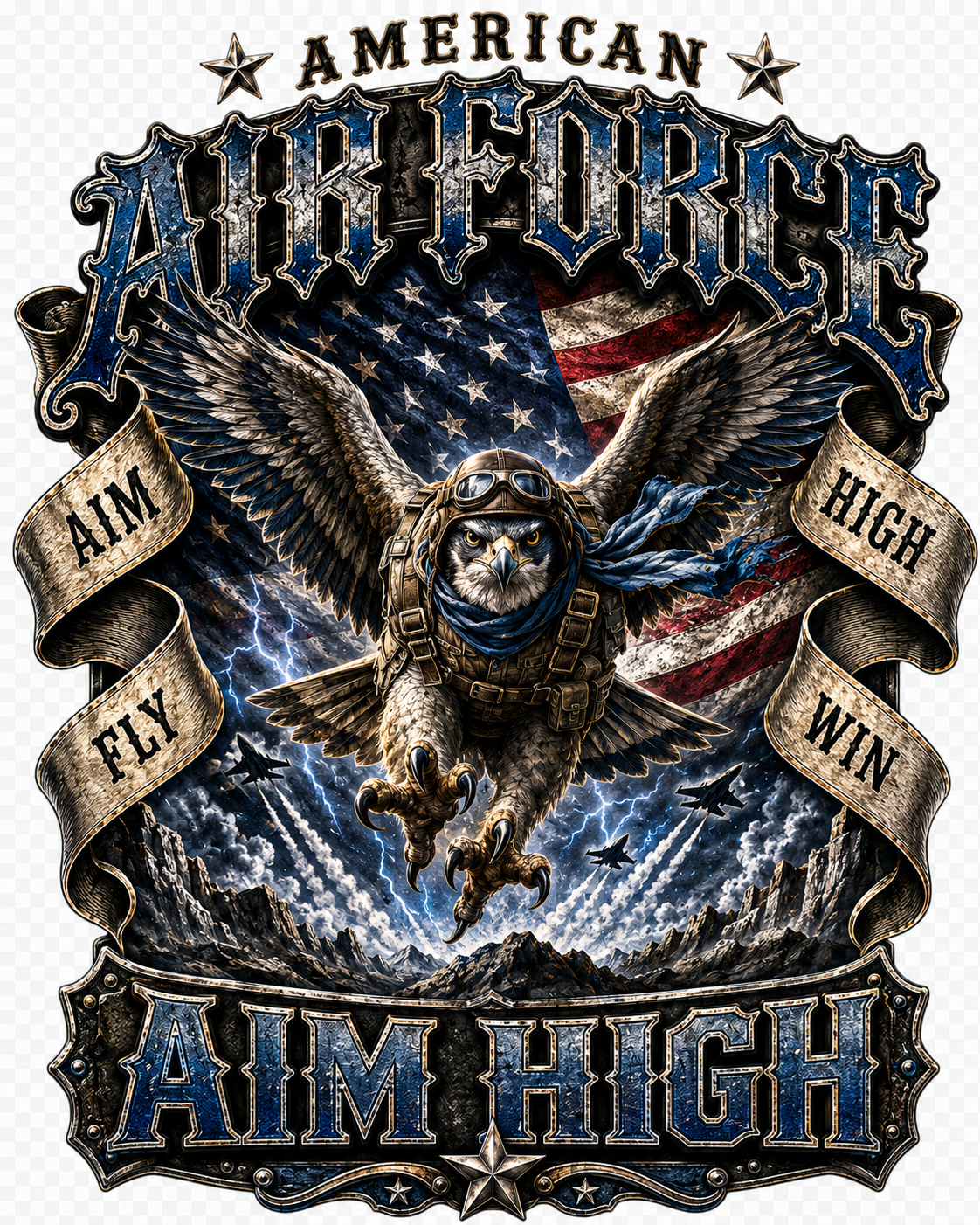 American Air Force Eagle – Aim High Tee