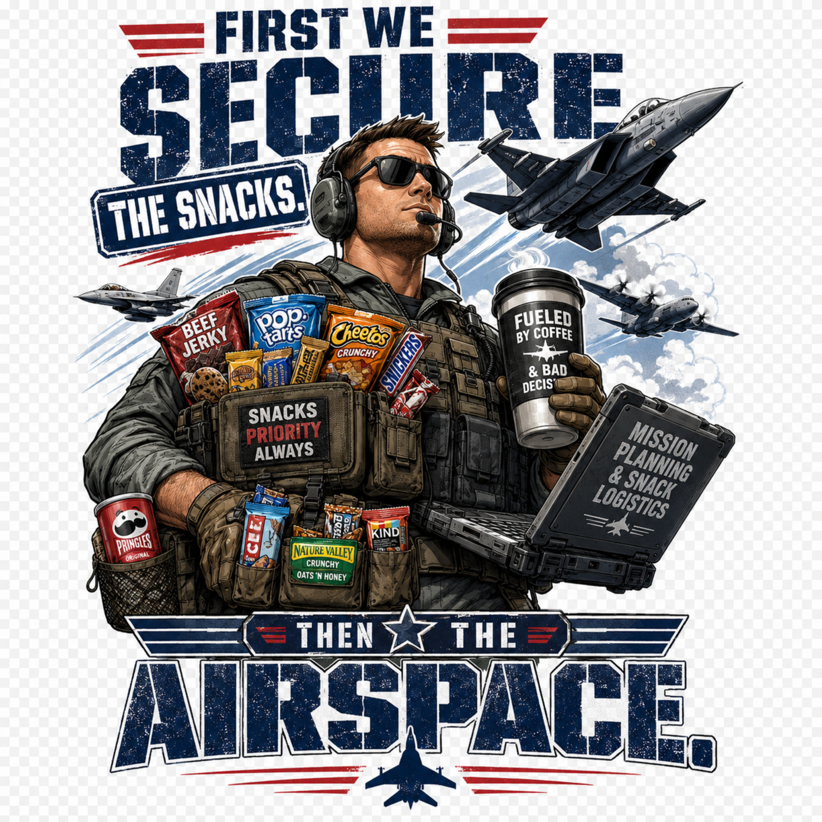 Secure the Snacks, Then the Airspace